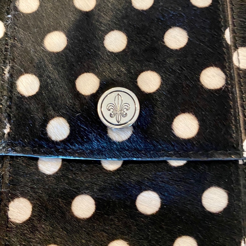 CLUB MONACO Calf Hair Polka Dot Clutch - Picture 6 of 11
